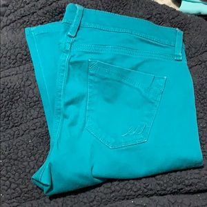 EUC- teal jeggings